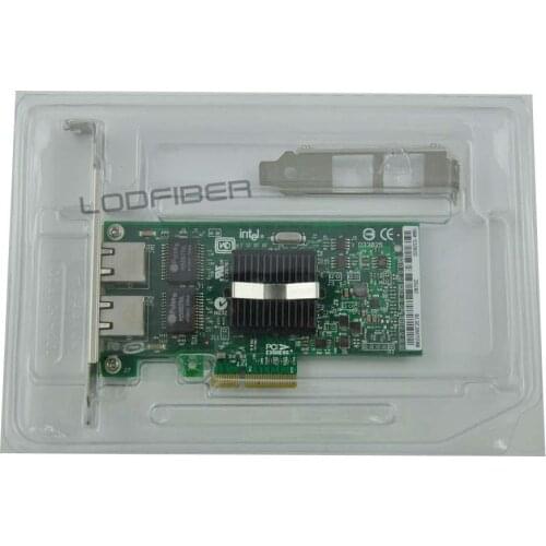 LODFIBER EXPI9402PT OEM Dual Port PCI-E Gigabit Ethernet Server Adapter