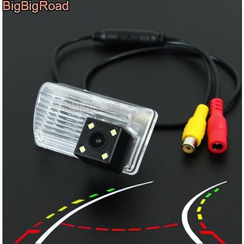 BigBigRoad For Toyota Corolla EX E120 E130 9th Generation Car Intelligent Dynamic Trajectory Tracks Rear View Parking CCD Camera
