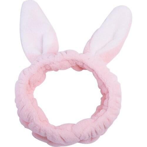 Sweet And Lovely Hairband Japan Two Yuan Rabbit Ears Hairband to do mask wash headband For Women