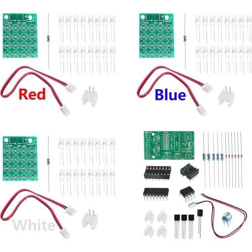 CD4017 + ne555 Strobe module electronics production suite DIY Kits electronic diy Learning suite
