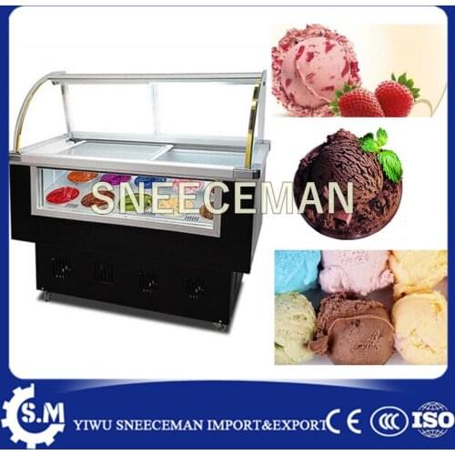 Ice Cream Showcase Freezer, Ice Cream Display Cabinet Freezer