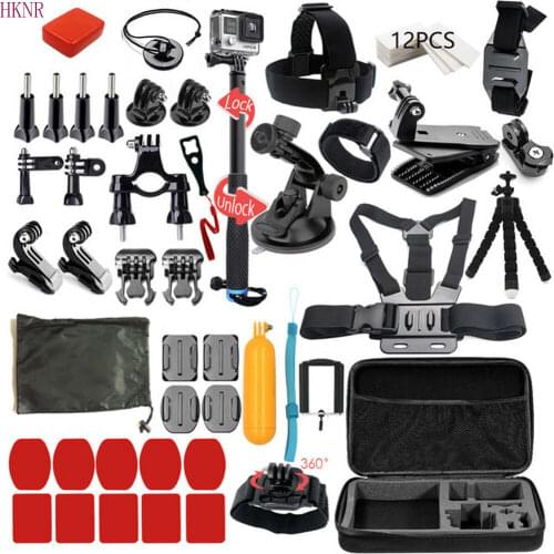 Action Camera Accessories Kit for GoPro HERO 8 Black New Model for GoPro Hero 8 7 6 5 4 3+SJCAM/Xiaomi Yi EkEN H9R Kit Mount