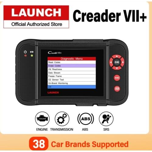 Official Launch Creader VII Plus Car Diagnostic Tool Auto Scanner ABS SRS Airbag Scan Tools Automotive Scaner