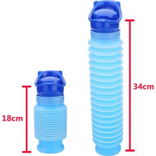 750ml Portable Adult Kids Urinal Outdoor Camping High Quality Travel Urine Car Urination Pee Soft Toilet Urine Help Toilet