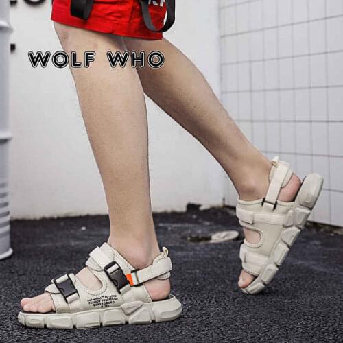 Waterproof Mens Summer Shoes Leisure Chuky Beach Sandals Non-slip Rubber Sandals Teenager Man Sandals 2021 Comfy Sandales H19