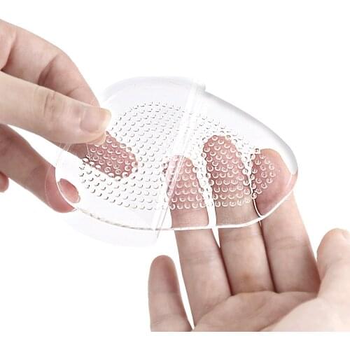 Silicone Transparent Dot Massage Forefoot Anti-skid Decompression Half Size Forefoot Pad