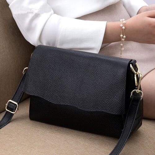 Genuine Leather Shoulder Bag Fashion Crossbody bags For Women Messenger Bag Womens Luxury Handbags Designer Female Tote Purse