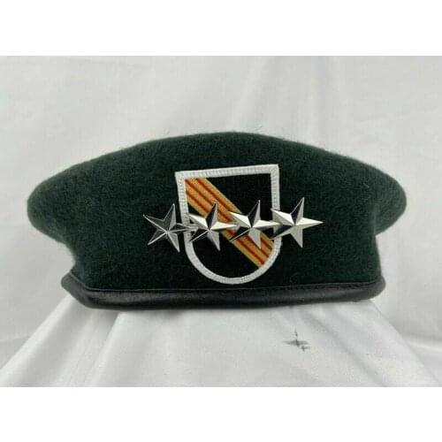 VIETNAM WAR NEW US ARMY 5TH SPECIAL FORCES GROUP GREEN BERET 4 STAR GENERAL RANK MILITARY CAP CAP