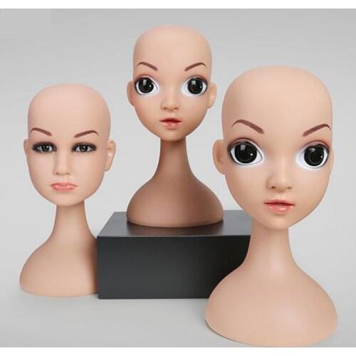 High Quality Kid Mannequin Head Hat Display Wig Training Head Model Head Model Child Head Model Mannequins Hair Training Dolls