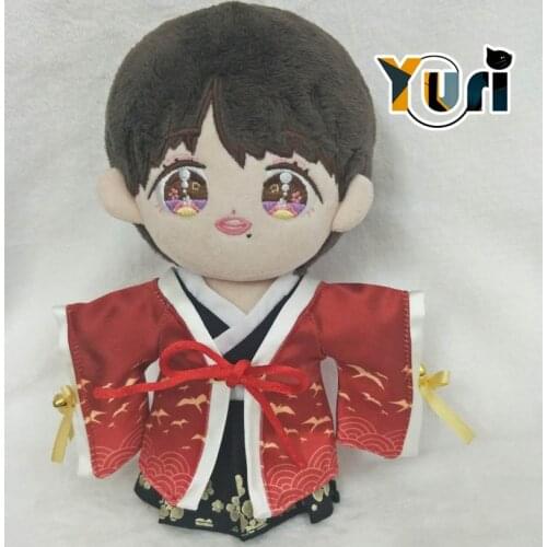 Yuri The Untamed Xiao Zhan star 20cm plush Doll Han Fu Toy with Clothes costume stuffed pillow Gift limit cute thoughtful C