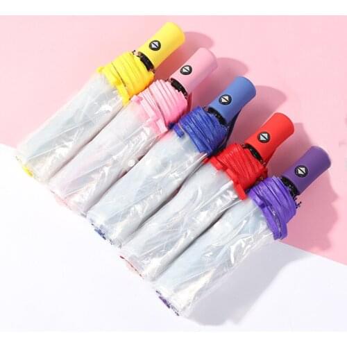 Automatic transparent umbrella rain women Paraguas folding Umbrella Men Rain Auto Windproof Style Clear umbrella