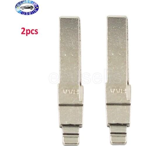 2pcs COMPATIBLE HAA PROFILE UNCUT HU66 FLIP FLY KEY BLADE F remote fob