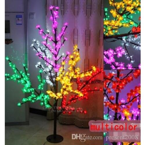 2019 Christmas LED Cherry Blossom Tree Light 1.5M Tree Lights Fairy Lights Landscape Outdoor Lighting for Holiday Wedding Deco