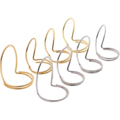 4Pcs/Set Adjustable Metal Thumb Finger Guitar Picks Forefinger Stretchable Good Pick Guitar Bass Accessories