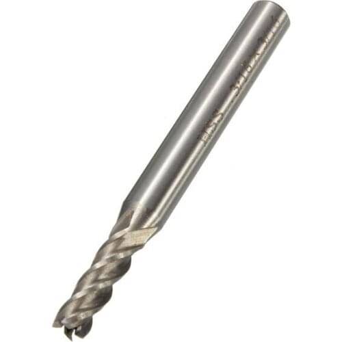 5 Pcs/lot _ Hss 4 Flute End Milling Cutter Drill 3/16x1/4 Inch Straight Shank Engraving Tool