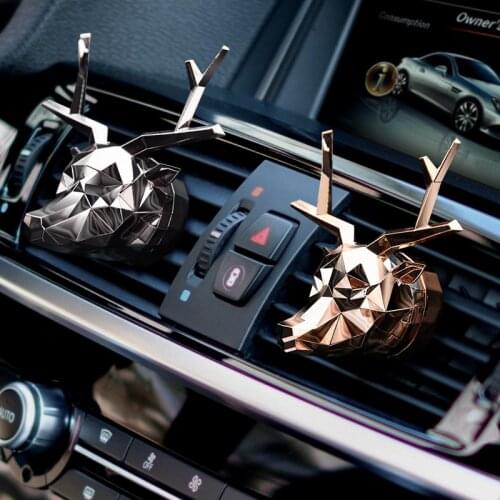 Creative Design Deer Car Air freshener High-glad Car Perfume Auto Car Diffuser Fragrance Vent Clip Smell The Car