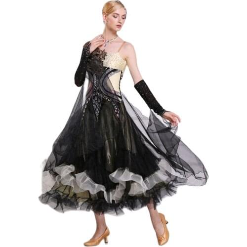 B-16193 High Quality! rhinestone ballroom dance competition dresses ballroom dresses woman waltz dance dress standard dress