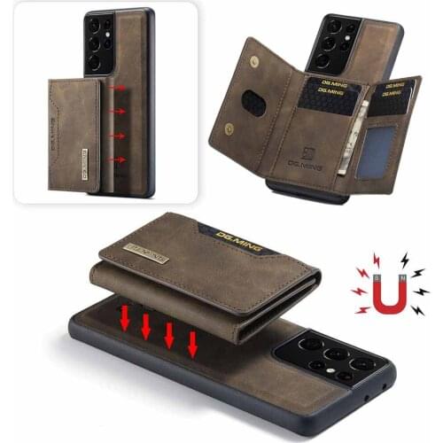 Case For Samsung Galaxy S21 Ultra S21+ Case Phone Protective Cover For Samsung S21 Plus S21FE Casing Magnetic Wallet Pocket (M2)