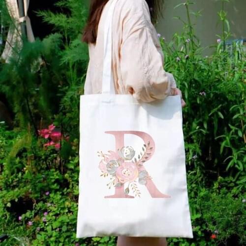 Retro Flower Canvas Bag Women Shoulder Bag Ulzzang Harajuku Shopping Bag Shopper Ladies Reusable Tote Bags Casual