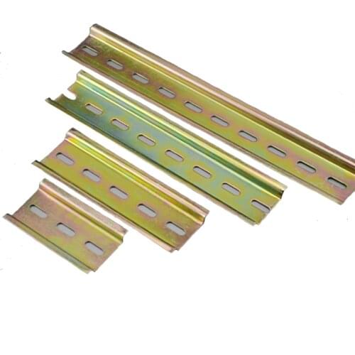 Universal Thickness Din Rail Guide Slotted 4/8/10/15/20/25/30cm C45 Circuit Breaker Terminal Blocks AC Contactor Guide Rails