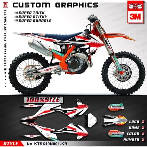 KUNGFU GRAPHICS Custom Wraps Waterproof Heatproof Sticker Kit for 125 150 250 350 450 SX SXF SX-F XC XCF XC-F 2019 2020 2021
