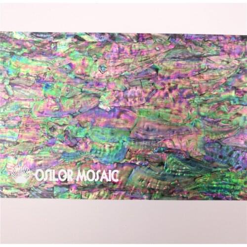 AAA grade Korea abalone paua shell laminate for musical instrument and furniture inlay black back 20pcs/lot