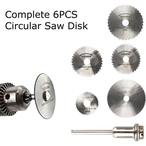 5 PCS Circular SawBlades Set for Dremel Rotary Tool Wood Plastics PVC Cut-of Cutting Blading