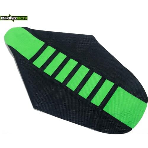 BIKINGBOY Seat Cushion Cover For Kawasaki KX 450 2019 2020 2021 KX 250 21 PVC Ribbed Soft Motocross Gripper Off-Road MX