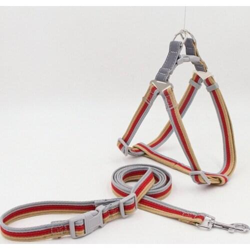 No Pull Pet Pet Harness Set Adjustable Dog Leash Vest For Outdoor Walking Running Leash Strap Belt For Small and Medium Dogs