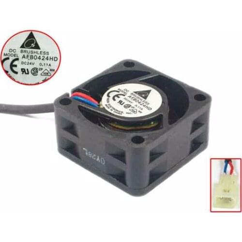 Detla Electronics AFB0424HD DC 24V 0.11A 40x40x20mm Server Cooling Fan