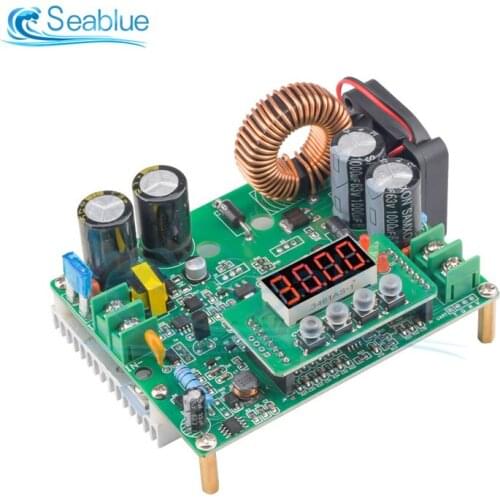 PIC16F886 In-line DC-DC Step Down Voltage Regulator 10V-75V to 0-60V DKP6012 Digital Control Volt Reducer Board 12A