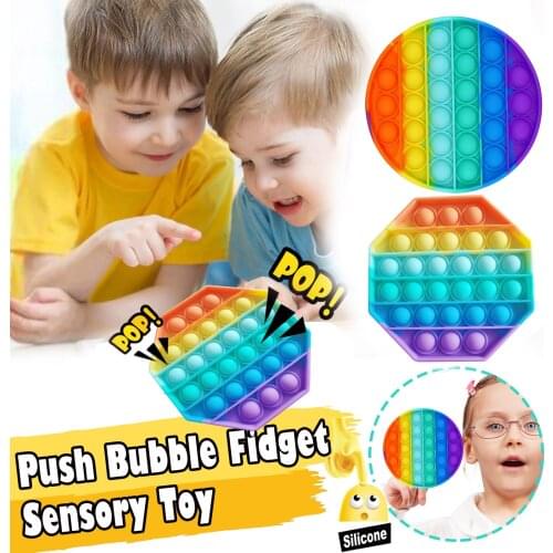 Simple Funny Push Bubble Sensory Toy Autism Needs Squishy Stress Reliever Toys Adult Child Anti-stress Fidget It Decompression