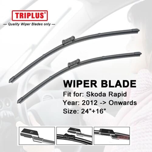 Wiper Blade for Skoda Rapid (2012-Onwards) 1set 24"+16"