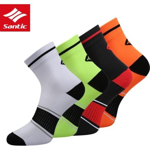 Santic Cycling Socks Men Women Outdoor Sport Socks Breathable Sports Football Basketball Running Socks Calcetines Ciclismo