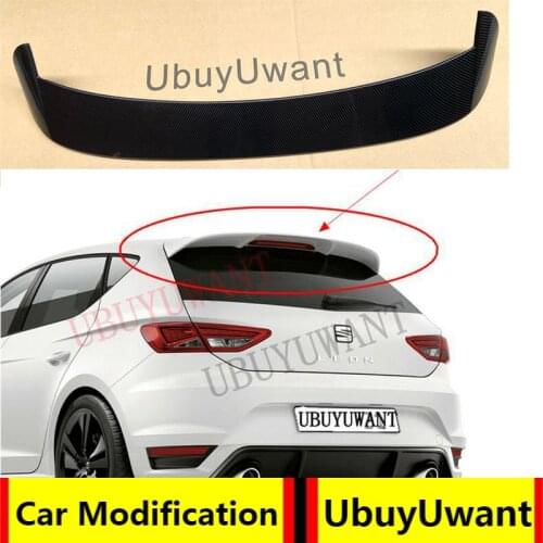 UBUYUWANT High Quality ABS Rear Spoiler For V olkswagen Seat LEON 5F MK3 Spoiler 2012-2020 Primer Color Car Tail Wing Decoration