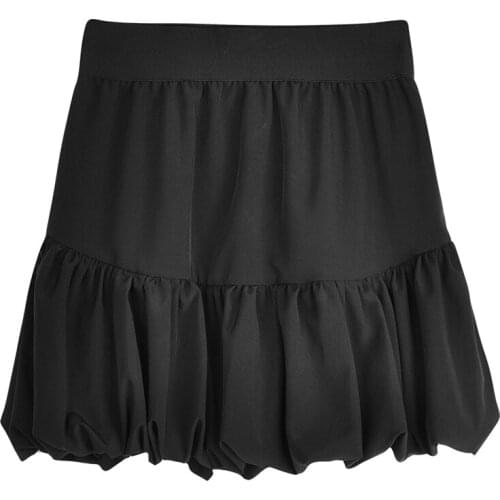 ZG1745 2021 new Summer women fashion pure color high waist thin section irregular bubble skirt cheap wholesale