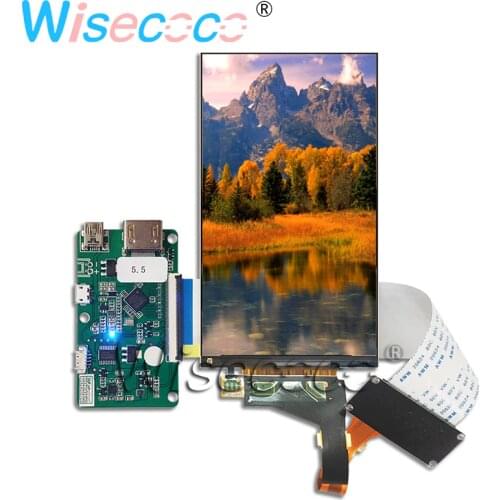 5.5 Inch Resolution 1440 * 2560 2K LCD Display LS055R1SX04 50PIN 2USB New Control Driver Board for Raspberry Pi 3D Printer