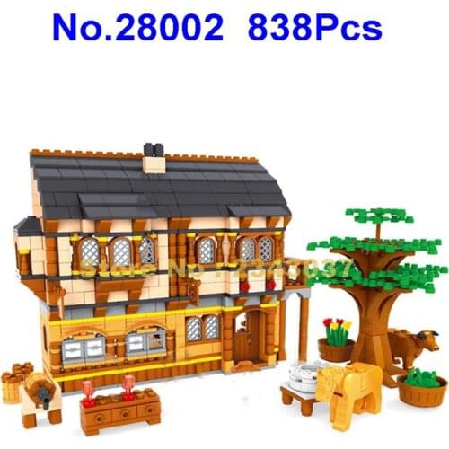 Ausini 28002 838pcs Urban Medieval Happy Farm Building Blocks 4 Toy