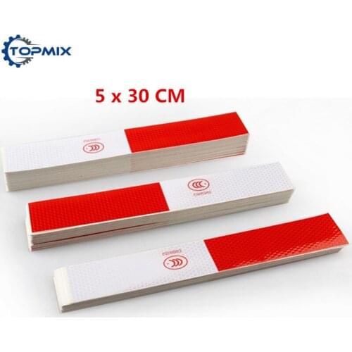 50pcs wholesale Car Styling Vinyl Film Strip truck warning Reflective tape Stickers Car Sticker Reflector