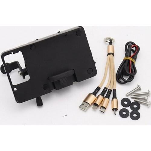 AFNCX Motorcycle Mobile Phone GPS Navigation Bracket Mounting Bracket For YAMAHA MT-07 Tracer 2016 2017