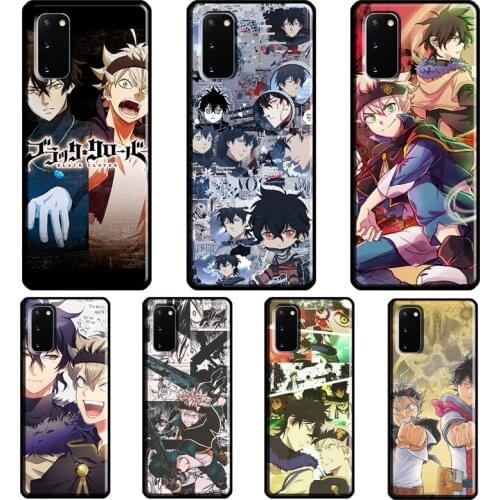 Asta Yuno Grinbellor Black Clover Case For Samsung Galaxy S8 S9 S10 Plus S20 FE S21 Ultra Note 20 Note 10 Plus Soft Cover