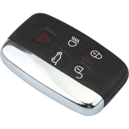 5 Buttons Smart Remote Key Shell Case For Land Rover Range Rover Evoque Discovery 4 Fob Key Cover(With Word And Logo)
