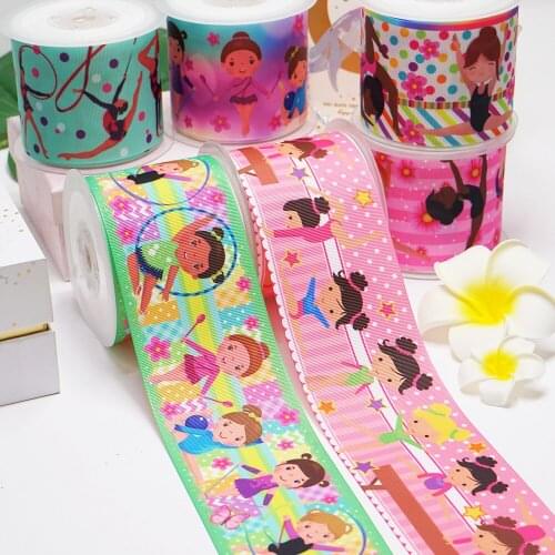 DIY Dancing Girl Printed Grosgrain Ribbon For Craft Supplies Sewing Accessories 5 Yards, Planar Resins Mold 10 Pieces. 51760