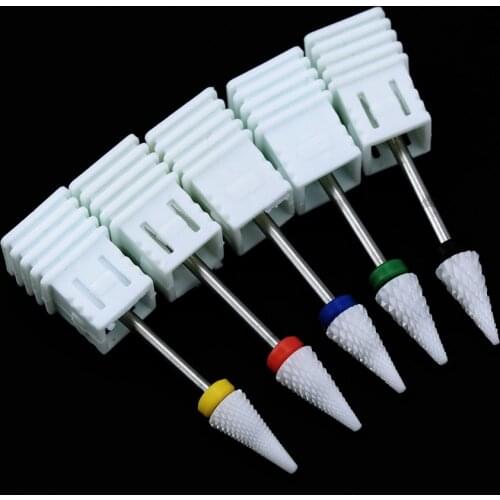 Milling Cutter for Manicure Ceramic Nail Drill Manicure Pedicure Apparatus for Manicure Gel Polish Remove Nail Bits