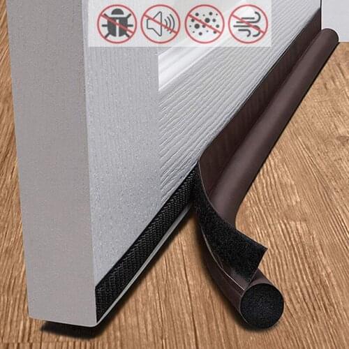 94CM Flexible door bottom seal strip Weatherstrip sound absorber acoustic foam Under Door Draft Guard deur tocht Stopper Blocker