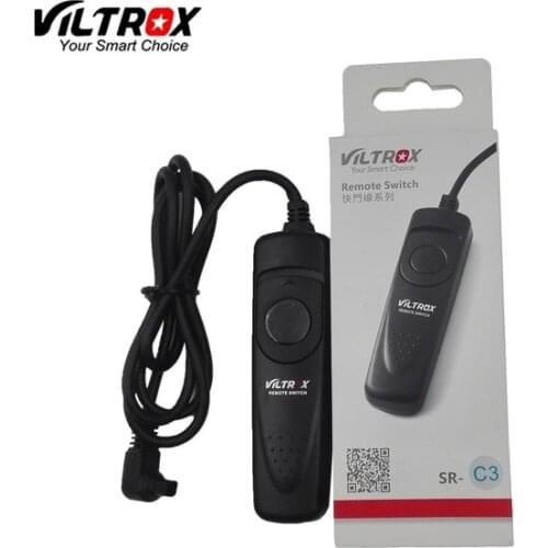 Viltrox SR-C3 1M Remote Control Shutter Release Cable for Canon EOS 7D Mark II 6D Mark II 5D 5DIV 5DIII 50D 40D 30D 20D 10D 1D