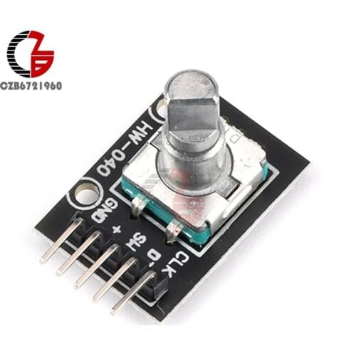 360 Degrees Rotary Encoder Module Brick Sensor Switch Development Board KY-040 with Pins for Arduino