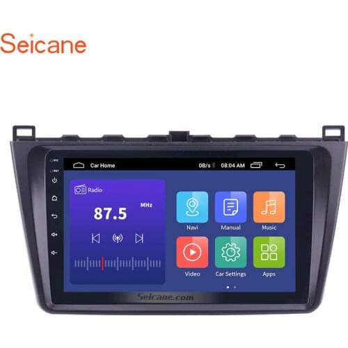 Seicane 9 Inch 2DIN WIFI Bluetooth WIFI GPS Navigation Car Radio Android 10.0 Multimedia Player For 2008-2015 Mazda 6 Rui wing