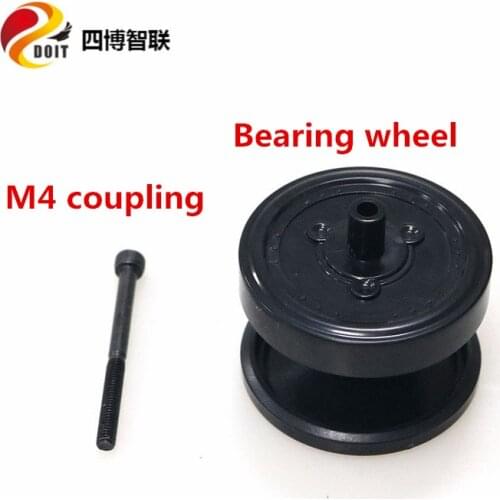 SZDOIT 1Lot/2Pcs Plastic Load-Bearing Wheel for Tracked Robot Tank Chassis Parts Free M4 Coupling