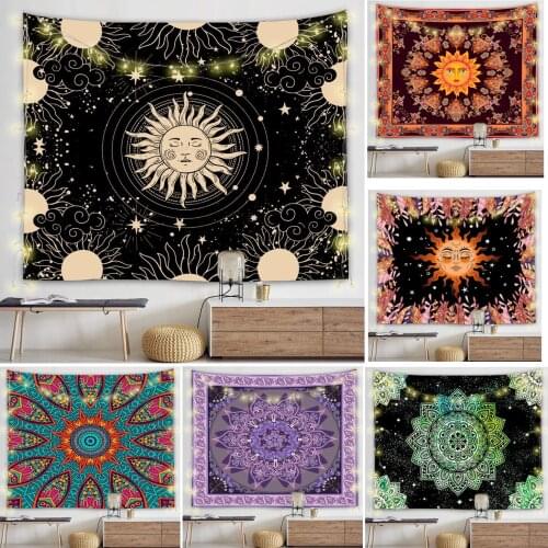 Mandala Wall Tapestry Hippie Large Bohemian Tapestries Home Decor Psychedelic Bedroom Wall Decoration Hanging Blanket